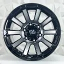 RIN 15X10 6-139.7 R1 SPORT 1086 BLACK MACHINE FACE ET-44 CB110.5 
