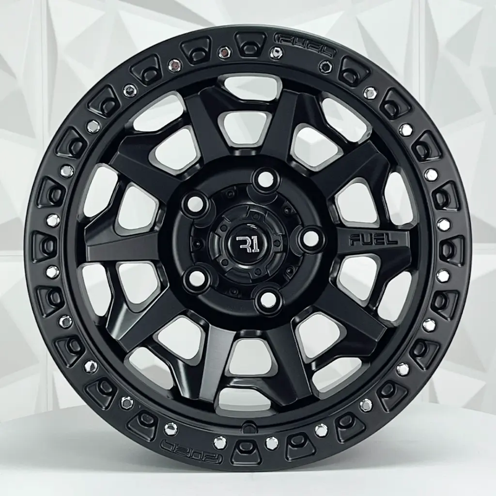RIN 15X8 5-139.7 R1 SPORT QC1261 FU BLACK MATE ET0 CB108