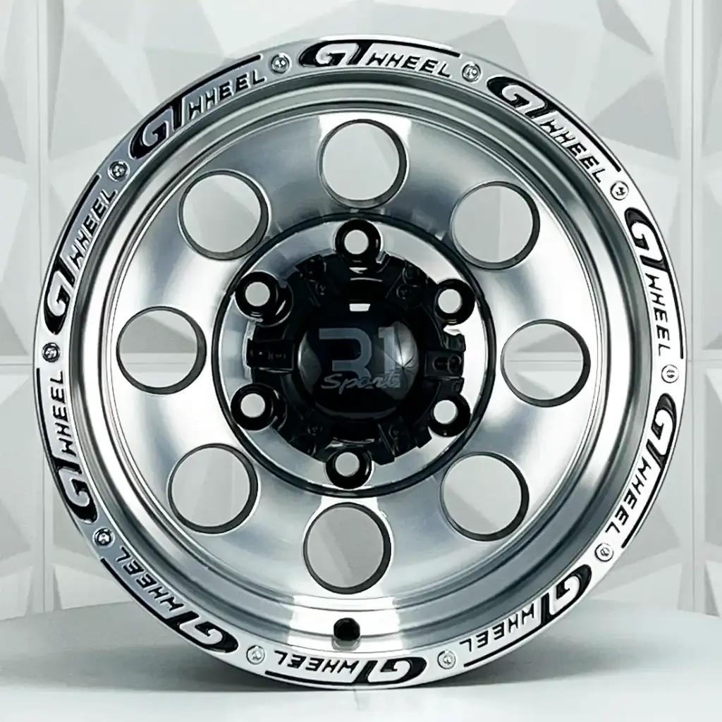 RIN 14X6 6-139.7 R1 SPORT 865 BLACK MACHINE FACE MACHINE LIP ET0 CB108.2