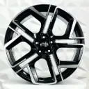 RIN 18X7.5 5-112 R1 SPORT R3264 BLACK MACHINE FACE ET45 CB57.1