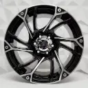 RIN 16X7 6-114.3 R1 SPORT 672 BLACK MACHINE FACE ET0 CB66.1