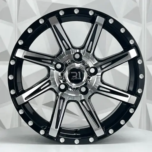 [166597] RIN 16X8 6-139.7 R1 SPORT 1081 BLACK MACHINE FACE ET-10 CB106.1 