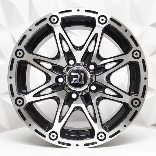 [146506] RIN 14X6 5-114.3 R1 SPORT 329A BLACK MACHINE FACE ET-10 CB73.1 