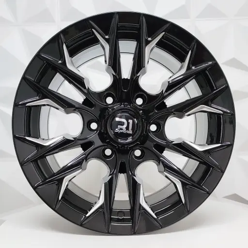 [168549] RIN 16X8 6-139.7 R1 SPORT RGW488 BLACK+MILLING ET0 CB110 