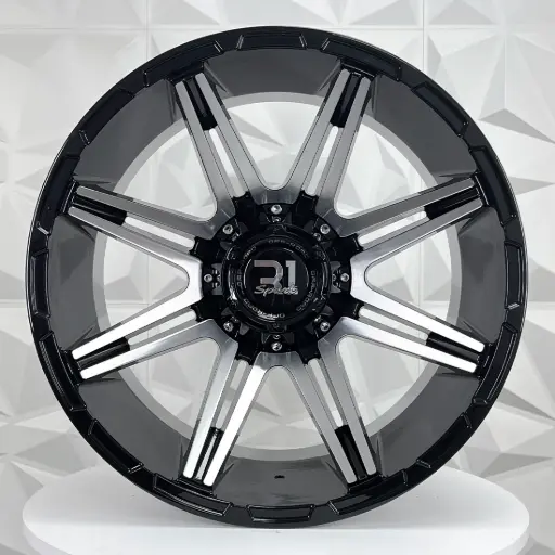 [203501] RIN 20X10 6-135/139.7 R1 SPORT 8153 BLACK MACHINE FACE ET-24 CB110 
