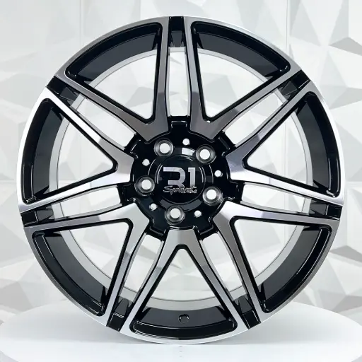 [180595] RIN 18X8 5-112 R1 SPORT 8361 BLACK MACHINE FACE ET45 CB66.6